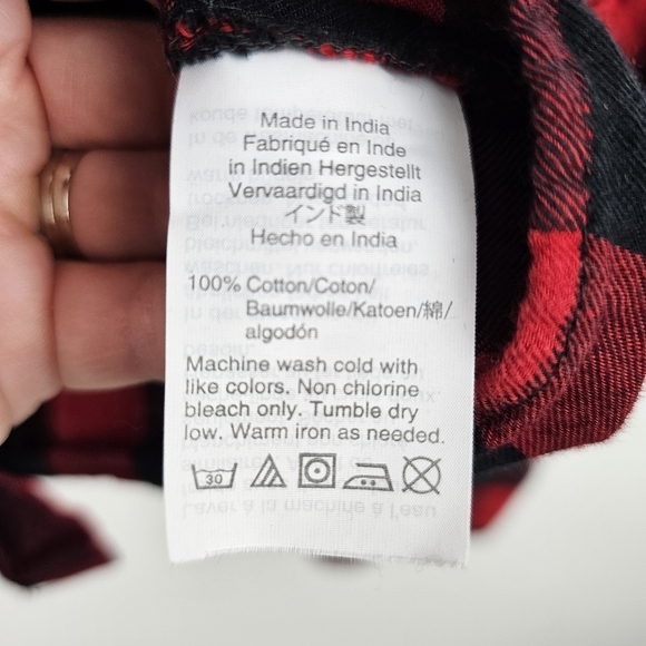 Madewell K2765 Buffalo Check Tie-Front Shirt, size Small - Picture 8 of 8